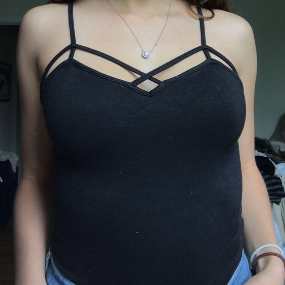 Brandy melville cross strap tank top